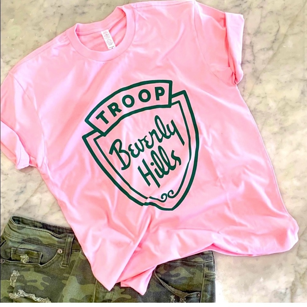 Troop Beverly Hills Pink Shirt 80’s